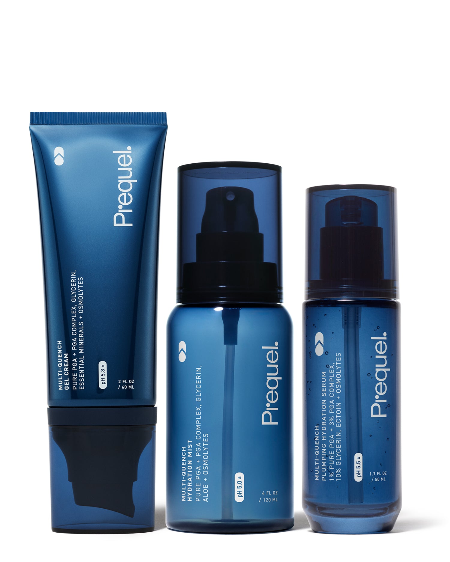 Multi-Quench Trio - Serum, Gel Cream, & Hydration Mist – Prequel
