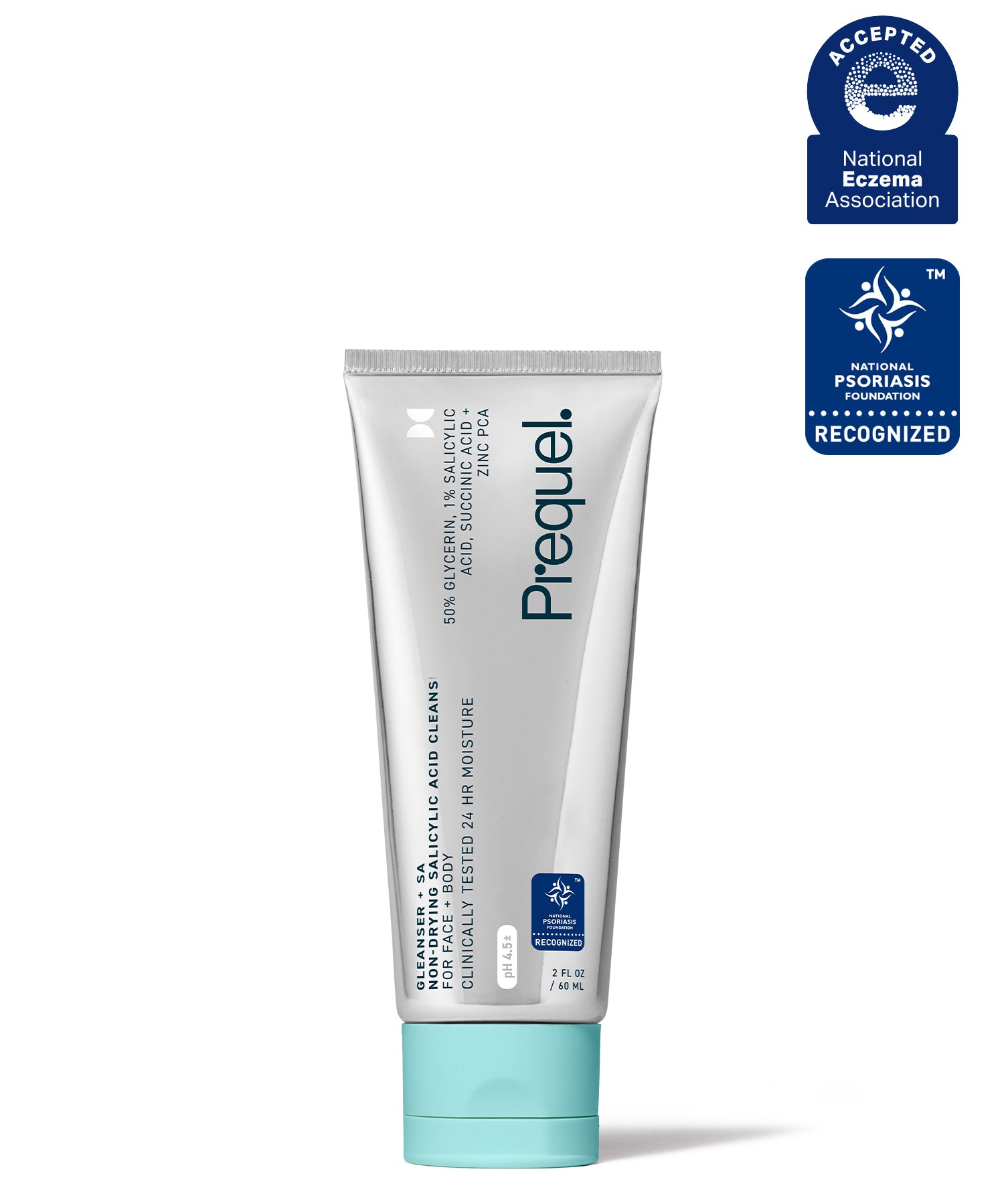 travel size glycerin and salicylic acid cleanser – Accepted by the National Eczema Association and National Psoriasis Foundation