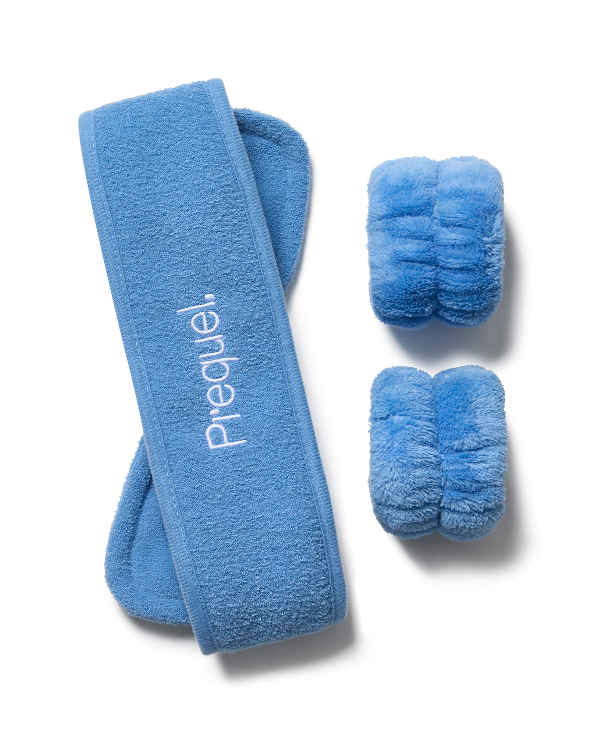skincare headband and wristbands