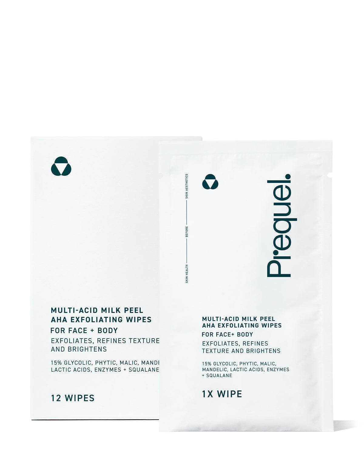multi acid milk peel aha exfoliating  wipes