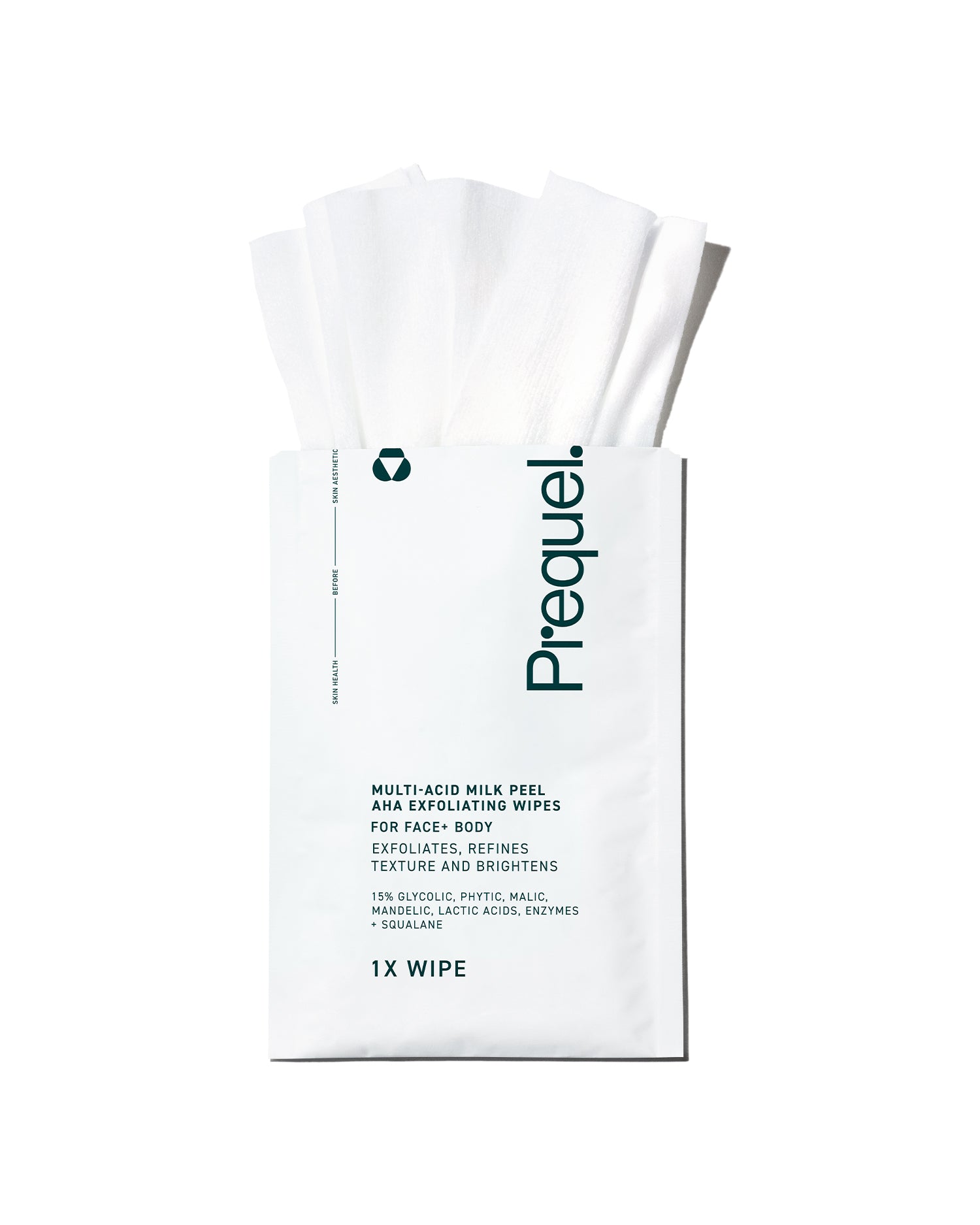 multi acid milk peel aha exfoliating  wipes
