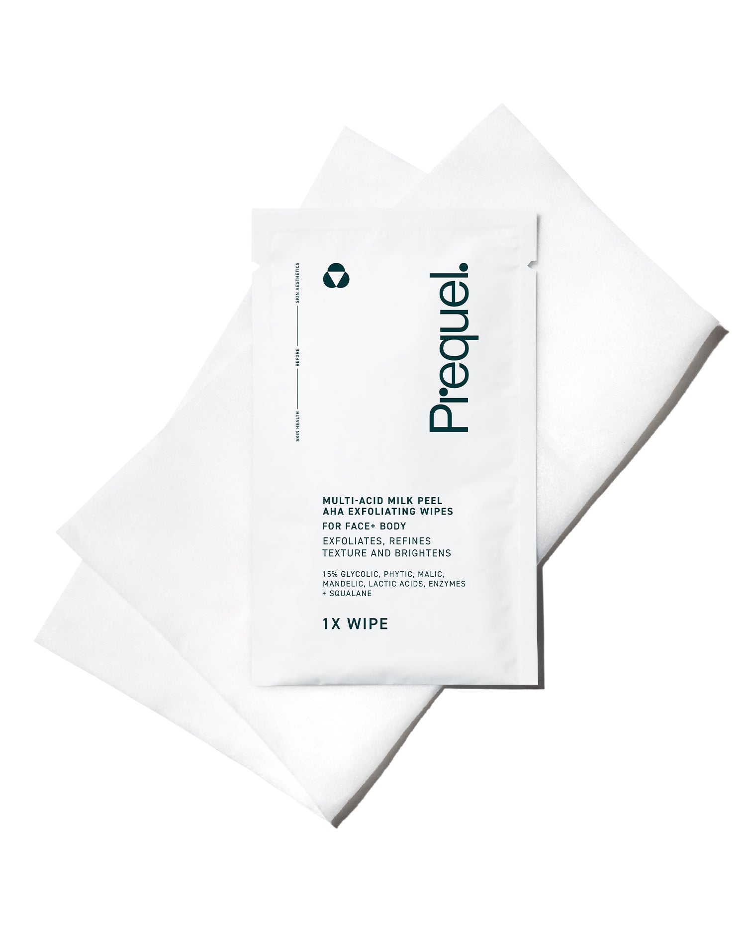 multi acid milk peel aha exfoliating  wipes