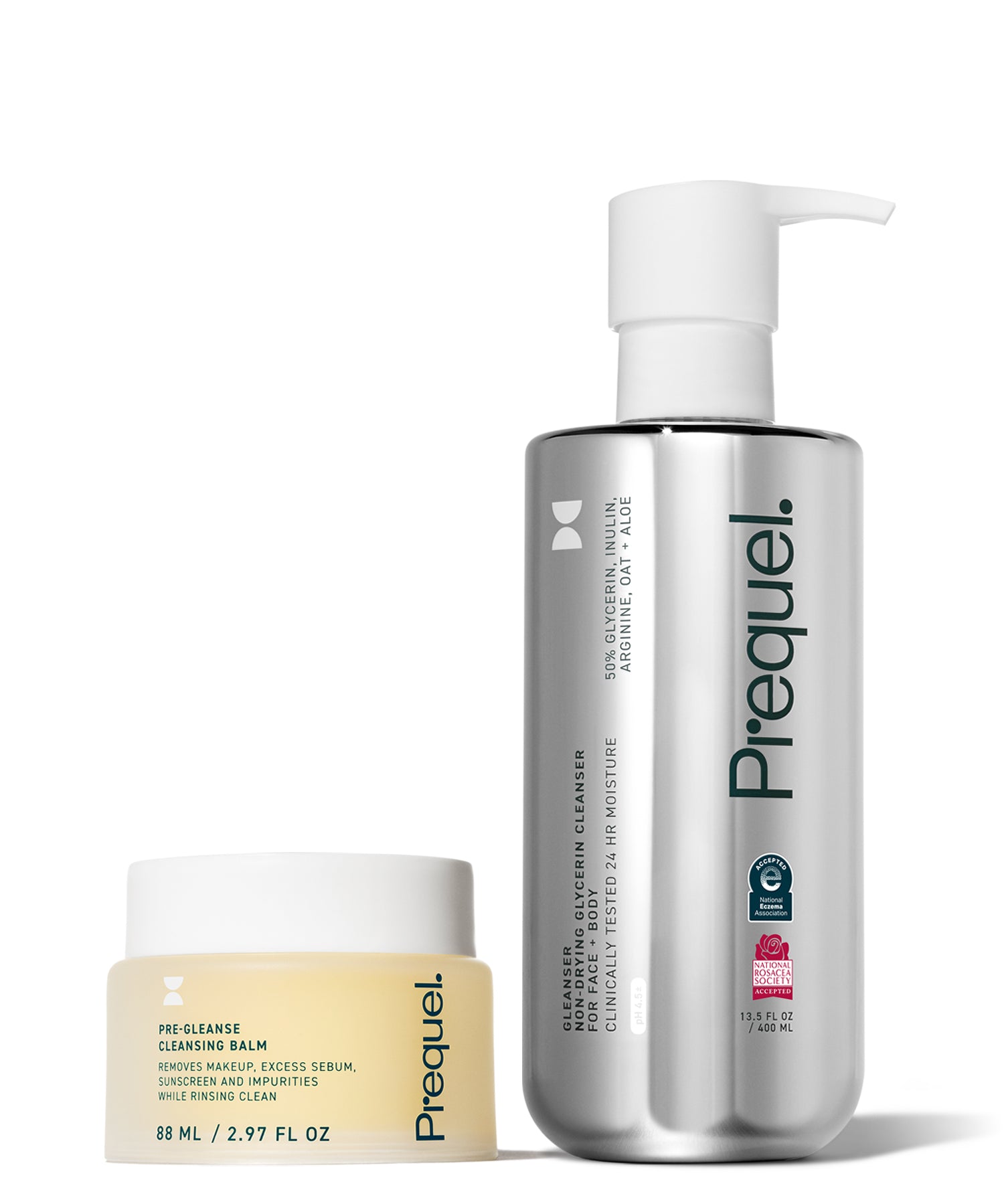 cleansing balm and cleanser for double cleansing
