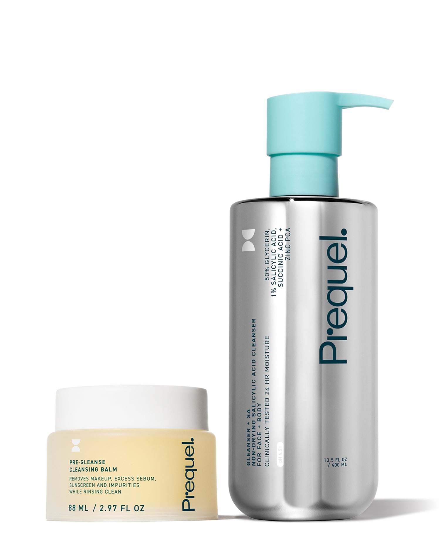 cleansing balm and cleanser for double cleansing
